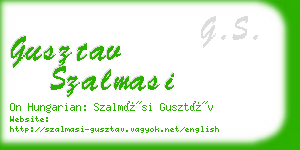 gusztav szalmasi business card